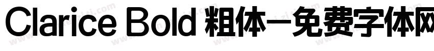 Clarice Bold 粗体字体转换